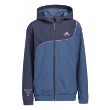 Adidas Vízálló kabát gyerekeknek adidas HI0999 122-128 CM kék 7-8 év gyerek kabát, dzseki
