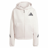 Adidas W Z.n.e. Kapucnis Pulóver Fz JF4789 Női Fehér M