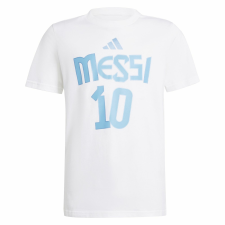 Adidas Y Messi N&amp;n G T JJ1416 póló gyerek fehér 164 gyerek póló