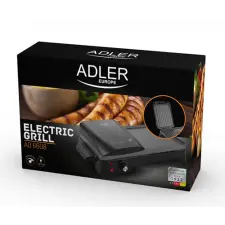  ADLER AD6608 Elektromos Grillsütő, 2200W, Fekete grillsütő