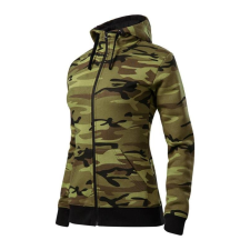 ADLER CAMO ZIPPER női kapucnis felső női pulóver, kardigán