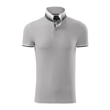 ADLER Férfi galléros póló Collar Up - Ezüstszürke - XXL férfi póló