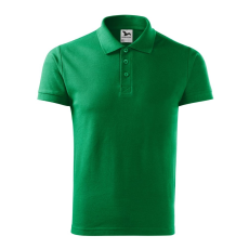 ADLER Férfi galléros póló Cotton - Középzöld - XXXL