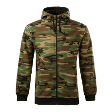 ADLER Férfi pulóver Camo Zipper - Terepszínű barna - L
