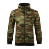 ADLER Férfi pulóver Camo Zipper - Terepszínű barna - S