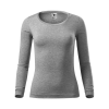 ADLER Fit-T LS póló női sötétszürke melírozott XL