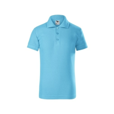 ADLER Gyerek galléros póló Pique Polo - Türkiz - 134 cm (8 éves) gyerek póló