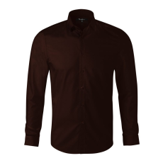Adler (MALFINI) Férfi hosszú ujjú ing Dynamic - Kávébarna | M