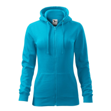 ADLER Női felső Trendy Zipper - Türkiz - S női pulóver, kardigán