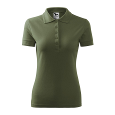 ADLER Női galléros póló Pique Polo - Khaki - XXL