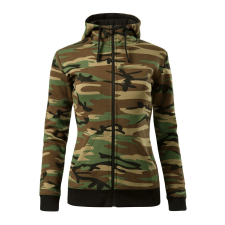 ADLER Női pulóver Camo Zipper - Terepszínű barna - L női pulóver, kardigán