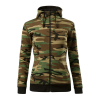 ADLER Női pulóver Camo Zipper - Terepszínű barna - XXL