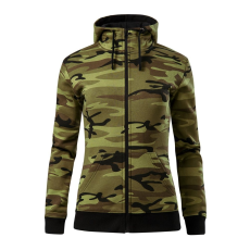 ADLER Női pulóver Camo Zipper - Terepszínű zöld - M