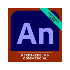 Adobe Animate / Flash Professional for teams - Üzleti, Többnyelvű, Új előfizetés, 12 hónap multimédiás program