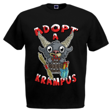  Adopt a Krampus - Karácsonyi Férfi Póló férfi póló