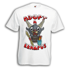  Adopt a Krampus - Karácsonyi Férfi Póló