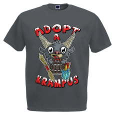  Adopt a Krampus - Karácsonyi Férfi Póló