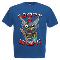  Adopt a Krampus - Karácsonyi Férfi Póló