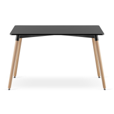  ADRIA asztal 120cm x 80cm - fekete bútor