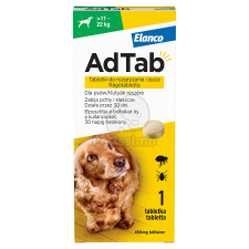  AdTab™ rágótabletta kutyák részére 1 db / 11-22 kg közötti testsúly esetén élősködő elleni készítmény kutyáknak
