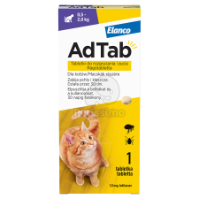  AdTab™ rágótabletta macskák részére 1 db / 0,5-2 kg közötti testsúly esetén élősködő elleni készítmény macskáknak