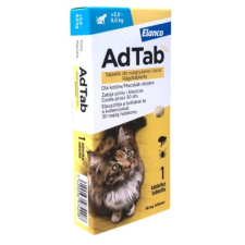 AdTab Rágótabletta Macskák Részére 2-8kg 3db élősködő elleni készítmény kutyáknak
