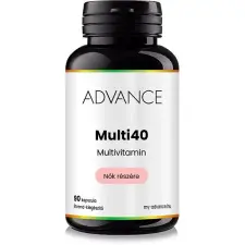 Advance nutraceutics ADVANCE Multi40 nőknek, 90 kapszula - 40 természetes összetevővel vitamin és táplálékkiegészítő