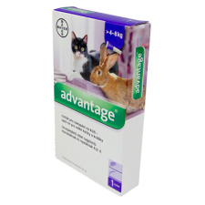  Advantage Spot-on Cat 0,8 ml (4 kg-tól) – 4 db élősködő elleni készítmény macskáknak
