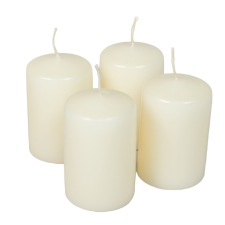  Adventi gyertya matt krém 40*60mm (db ár) 4db/csom dekorációs kellék