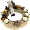  Adventi koszorú rénszarvas figurával