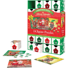 Adventi naptár puzzle: Karácsonyi kutyák 24x50 darab adventi kalendárium