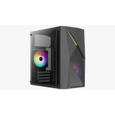 Aerocool PGS Raider Mini RGB Számítógépház - Fekete (AEROPGSRAIDER-M-G-V3) számítógép ház