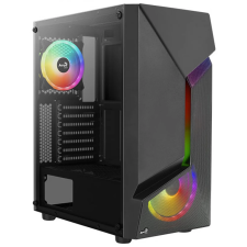 Aerocool Számítógépház Aerocool Scape v1 FRGB ATX Fekete Edzett üveg (ACCM-PV36033.11) számítógép ház