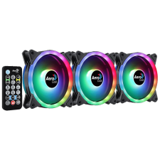 Aerocool Ventilátor aerocool duo 12 pro 3x 12cm argb led + vezérlő hűtés