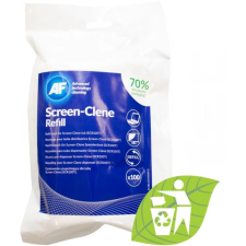 AF ASCR100R Screen-Clene utántöltő ASCR100T törlőkendők nedves antisztatikus képernyőkhöz 100 db tisztító- és takarítószer, higiénia