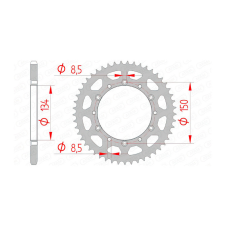  Afam acél hátsó lánckerék 49 fogú Kawasaki KX / KXF egyéb motorkerékpár alkatrész