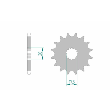 AFAM Acél Standard Első Láncszem 21202 - 428 egyéb motorkerékpár alkatrész