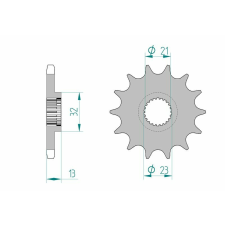 AFAM Acél Standard Első Láncszem 21311 - 428 egyéb motorkerékpár alkatrész