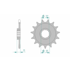 AFAM Acél Standard Első Láncszem 37400 - 520 egyéb motorkerékpár alkatrész