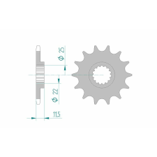  AFAM Acél Standard Első Láncszem 73303 - 520 egyéb motorkerékpár alkatrész