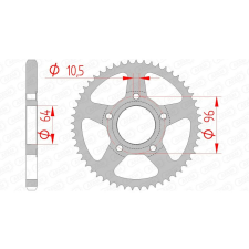 AFAM acél standard hátsó lánckerék 10203 - 428 egyéb motorkerékpár alkatrész