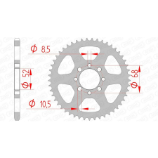 AFAM Acél Standard Hátsó Lánckerék 14100 - 420 egyéb motorkerékpár alkatrész