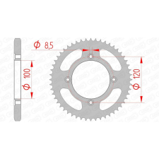 AFAM acél standard hátsó lánckerék 38200 - 428 egyéb motorkerékpár alkatrész