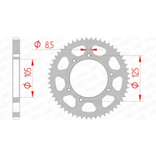 AFAM acél standard hátsó lánckerék 47200 - 428 egyéb motorkerékpár alkatrész