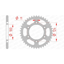  AFAM acél standard hátsó lánckerék 50602 - 520 egyéb motorkerékpár alkatrész