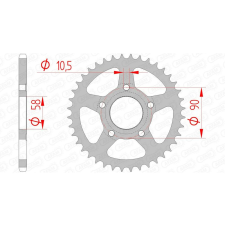 AFAM Acél Standard Hátsó Láncszem 10215 - 520 egyéb motorkerékpár alkatrész