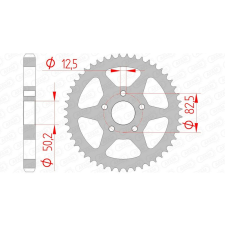 AFAM Acél Standard Hátsó Láncszemkerék 92803 - 530 egyéb motorkerékpár alkatrész