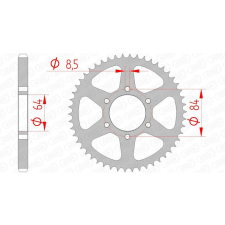  AFAM Acél Standard Hátsó Láncszerkezet 14200 - 428 lánc, láncszett