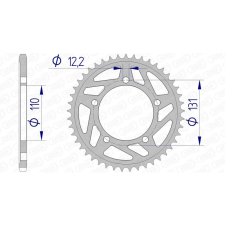 AFAM Alumínium Hátsó Lánckerék 165801 - 520 egyéb motorkerékpár alkatrész