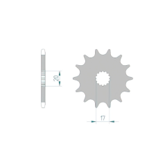 AFAM Első lánckerék Afam 11 fogas GasGas / Yamaha lánc, láncszett